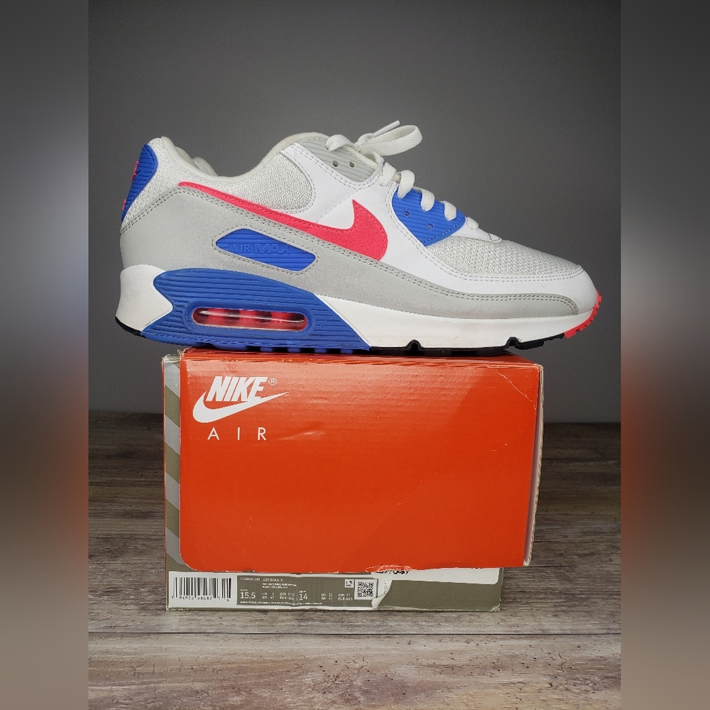 Nike Air Max III White Hot Coral Blue Crystal Size 14 Men /15.5 Women
